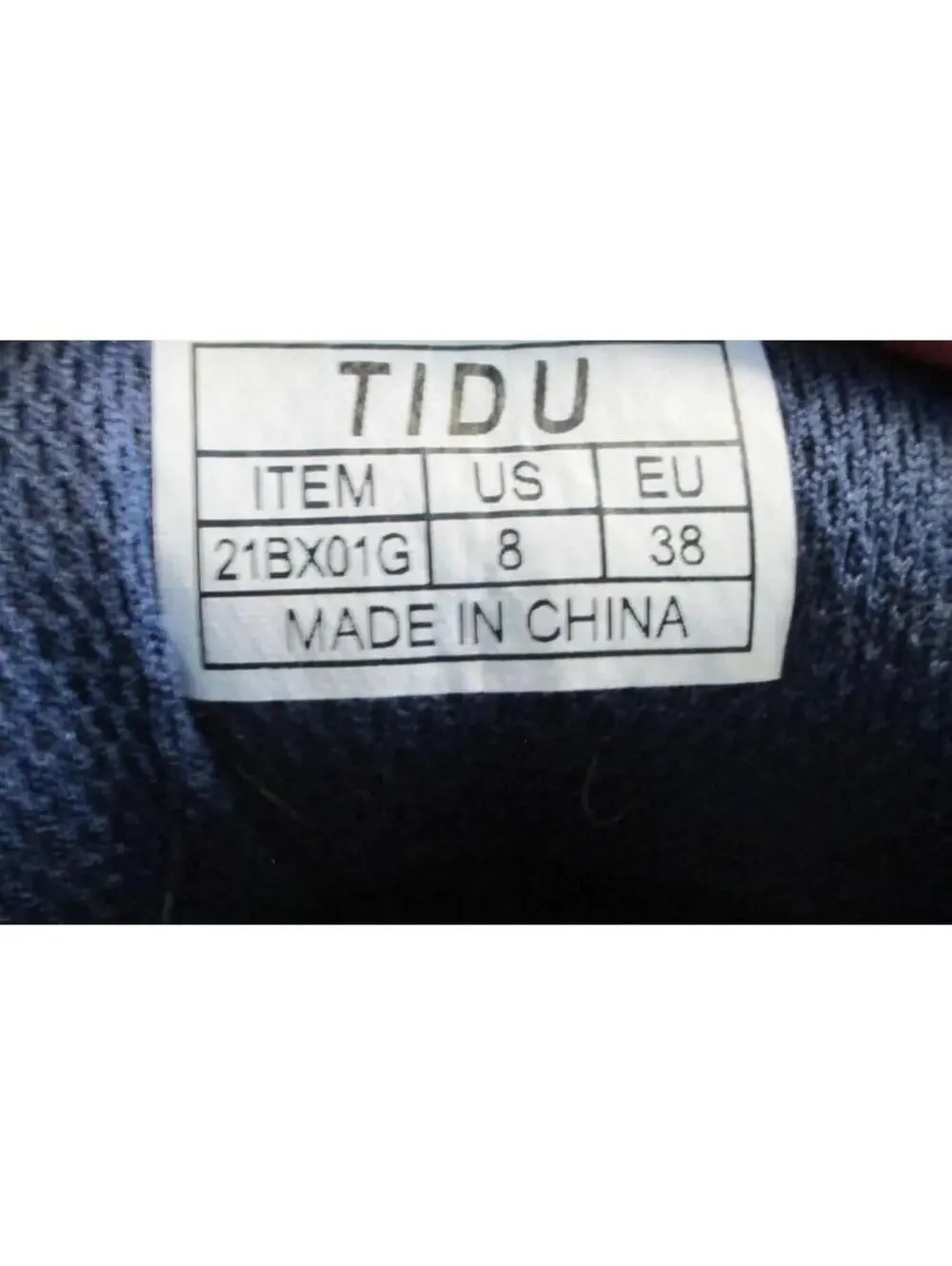 TIDU Shoes Women's 8 Blue Arch Support Planter Fasciitis Sneakers